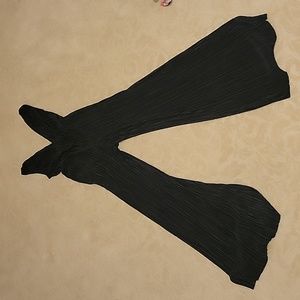 Black crepe jumpsuit